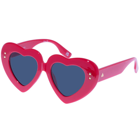 Aire Venus Red Female Round Sunglasses | Eyewear Index