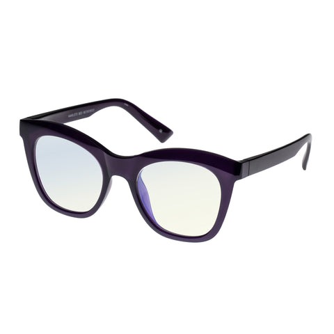 The Book Club Harlots Bed Purple Female Cat-Eye Readers | Eyewear Index