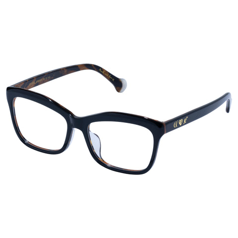 Camilla Utopia Black Brown Tiger Female Cat-Eye Optical Frames | Eyewear Index