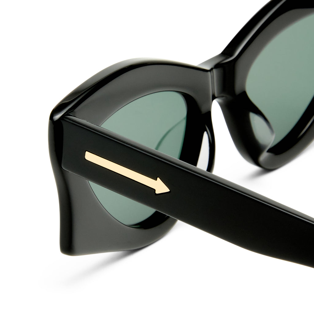 Karen Walker Isolde Black Female Cat-Eye Sunglasses | Eyewear Index