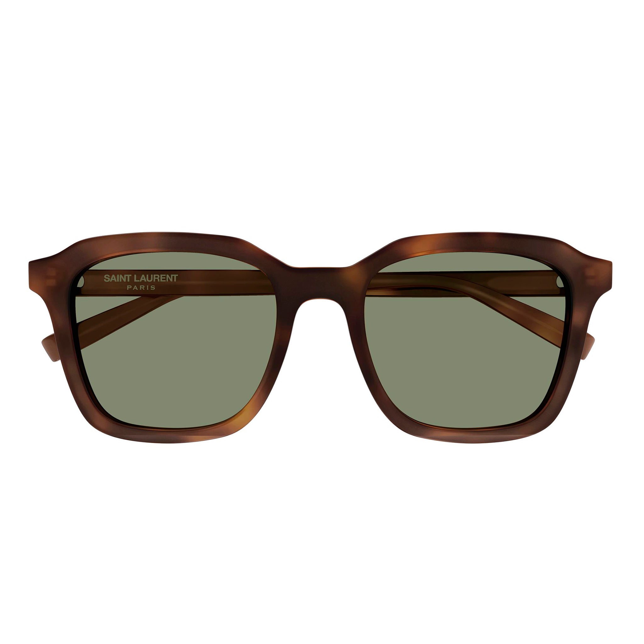 Saint Laurent Sl457 Havana Uni-Sex Rectangle Sunglasses | Eyewear Index