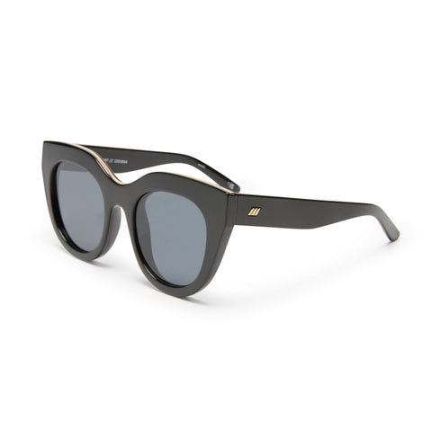 Le Specs Air Heart Black Female Cat-Eye Sunglasses | Eyewear Index