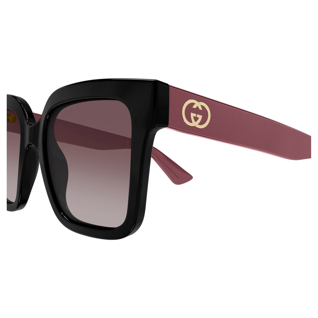 Gucci Gg2190s Black Female Rectangle Sunglasses | Eyewear Index