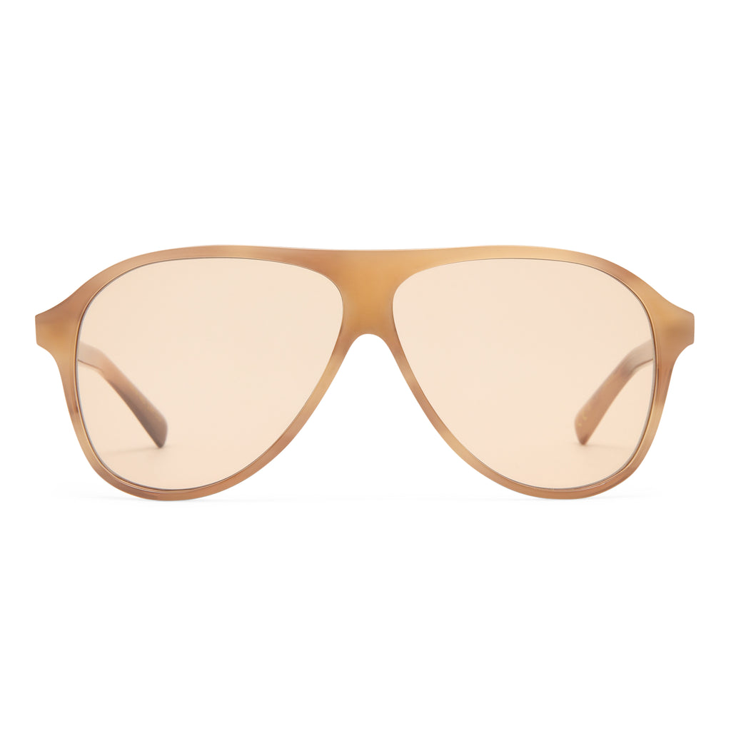Luv Lou The Eve Smokey Haze Female Aviator Sunglasses | Eyewear Index