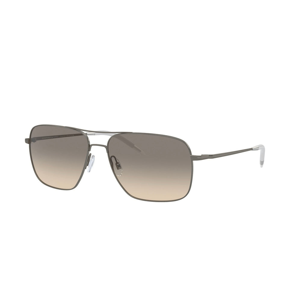 Oliver Peoples 1150s 528932 Clifton Antique Pewter Male Rectangle Sunglasses | Eyewear Index