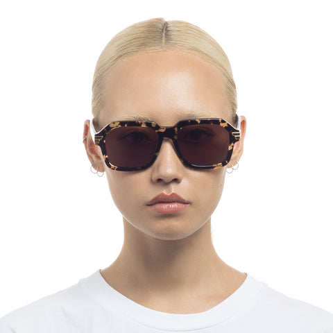 Bottega Veneta Bv1123s Havana Uni-Sex Square Sunglasses | Eyewear Index