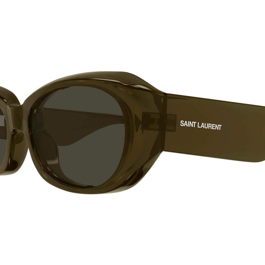 Saint Laurent Sl868f Brown Female Round Sunglasses | Eyewear Index