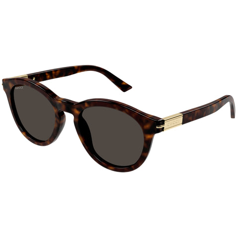 Gucci Gg1501s Havana Male Round Sunglasses | Eyewear Index