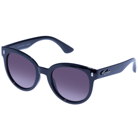 Mambo Cloud Plans V2 Black Female Round Sunglasses | Eyewear Index