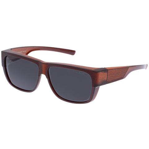 Cancer Council Natone Fitovers Crystal Brown Uni-Sex D-Frame Sunglasses | Eyewear Index