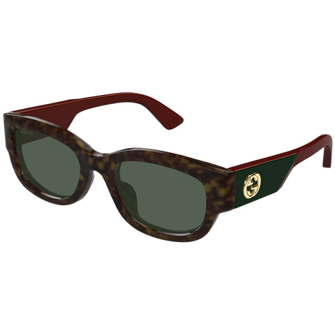 Gucci Gg1667sk Havana Female Round Sunglasses | Eyewear Index