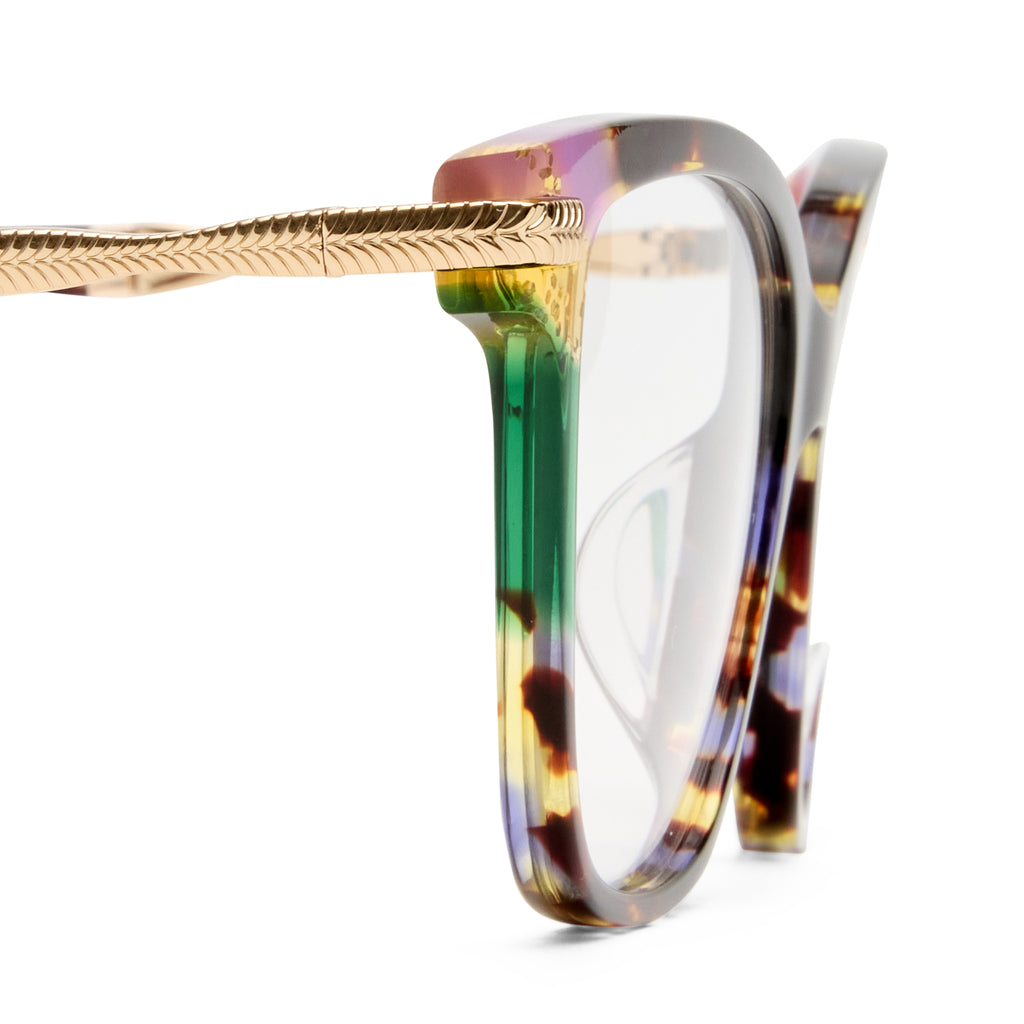 Camilla Silver Screen Purple Tort Female Cat-Eye Optical Frames | Eyewear Index
