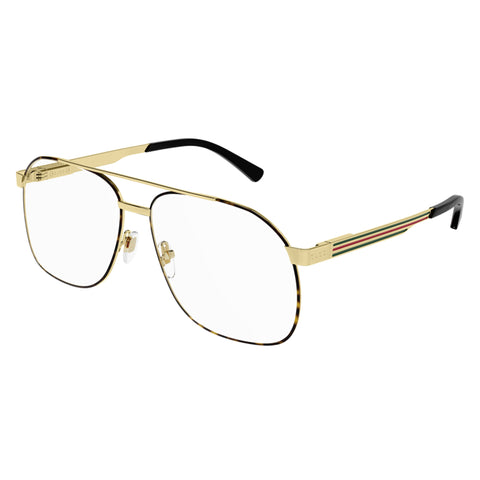 Gucci Gg1224o Brown Male Aviator Optical Frames | Eyewear Index