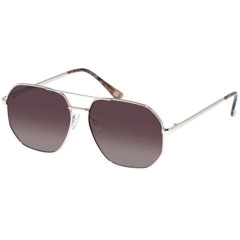 Aire Corvus Gold Dark Tort Uni-Sex Aviator Sunglasses | Eyewear Index