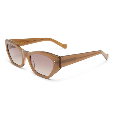 Luv Lou The Sydney Almond Female Cat-Eye Sunglasses | Eyewear Index