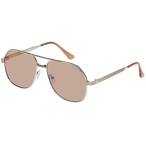 Aire Cosmos Bright Gold Uni-Sex Aviator Sunglasses | Eyewear Index