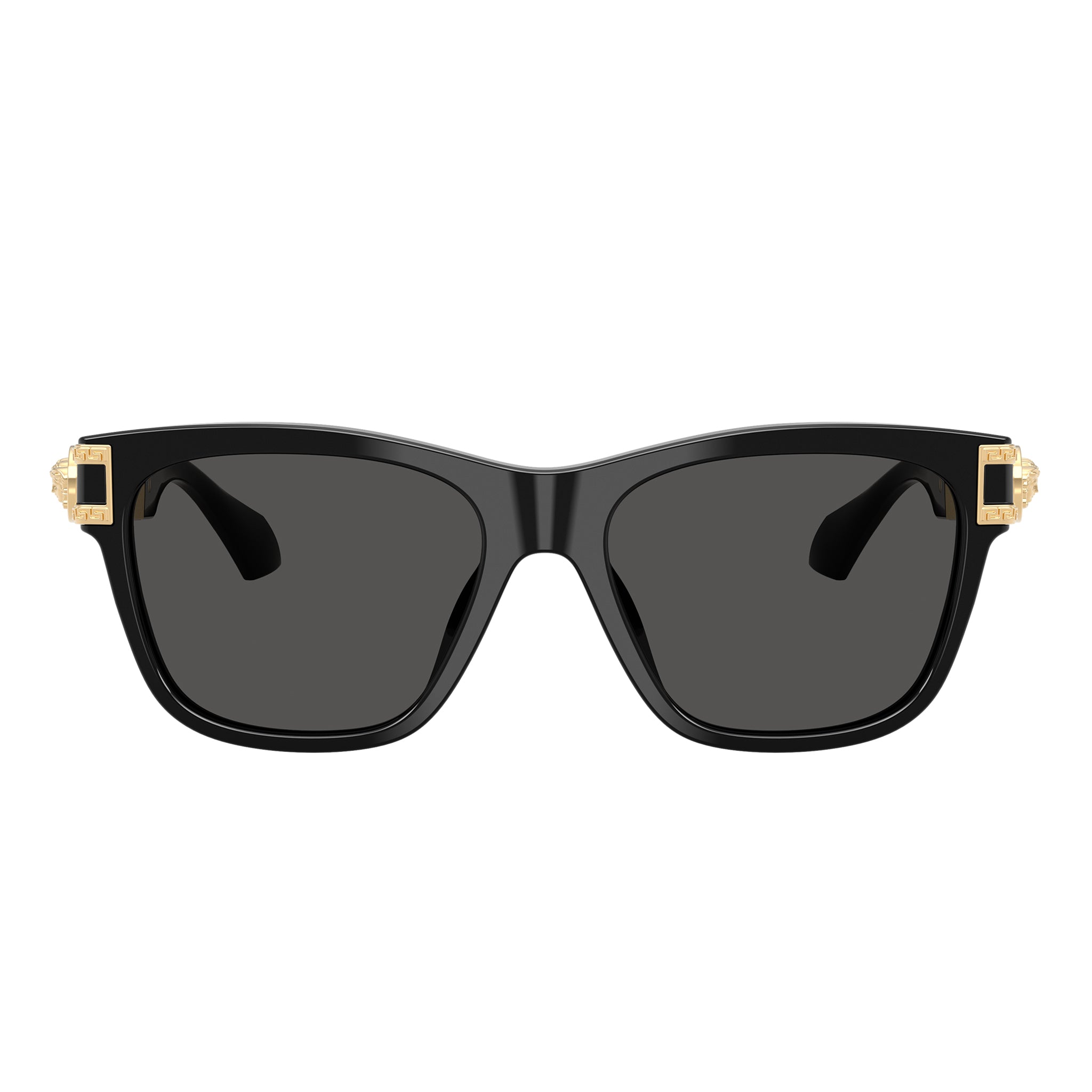 Versace Ve4527u Gb187 55 Black Male Cat-Eye Sunglasses | Eyewear Index