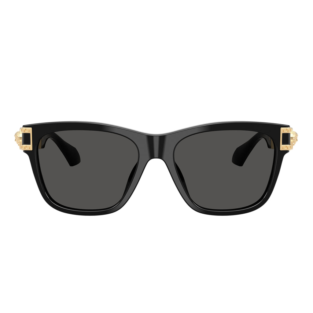 Versace Ve4527u Gb187 55 Black Male Cat-Eye Sunglasses | Eyewear Index
