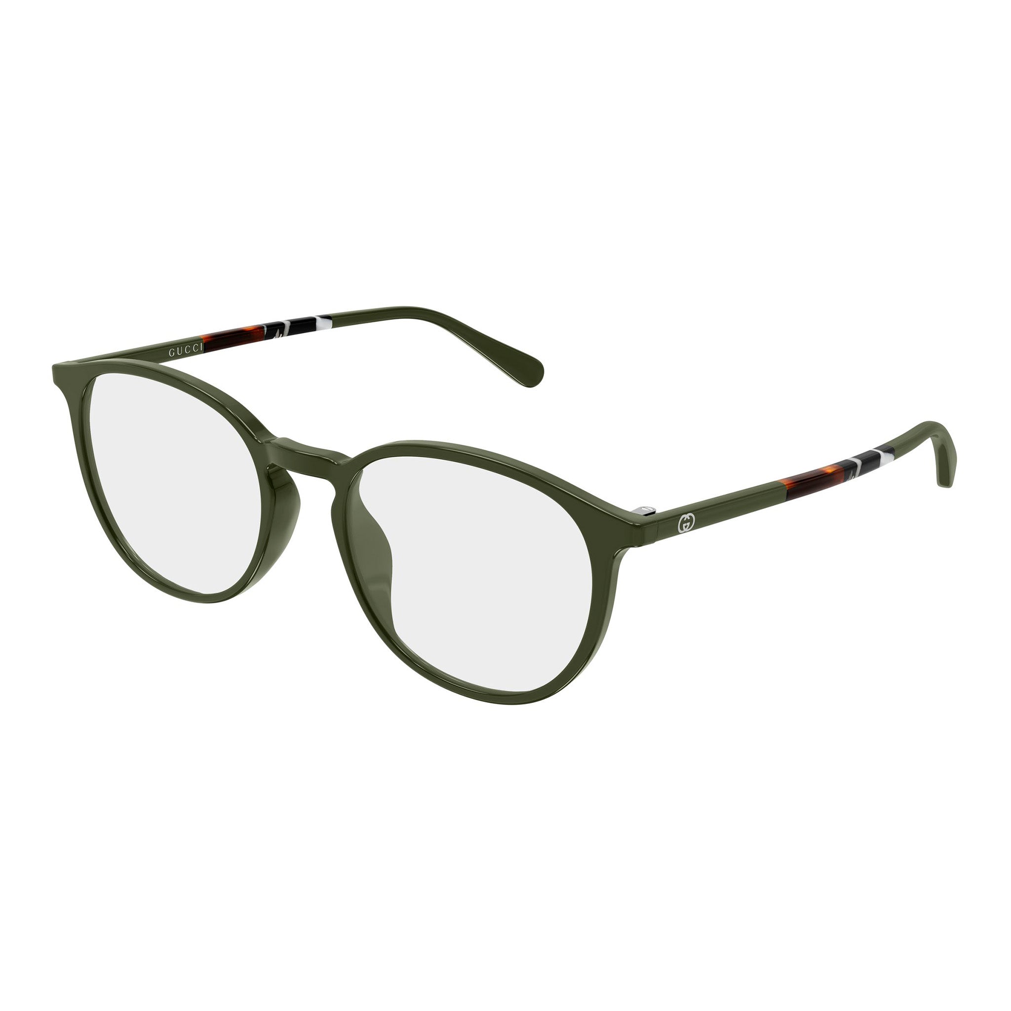 Gucci Gg2266oa Green Uni-Sex Round Optical Frames | Eyewear Index