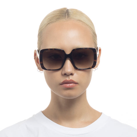 Gucci Gg0632sa Havana Female Rectangle Sunglasses | Eyewear Index