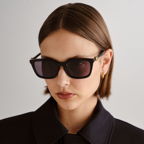 Gucci Gg1596sk Black Female Rectangle Sunglasses | Eyewear Index