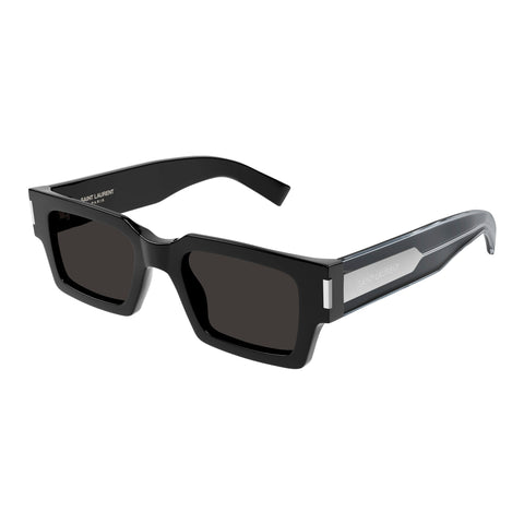 Saint Laurent Sl572 Black Uni-Sex Rectangle Sunglasses | Eyewear Index