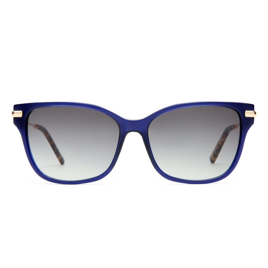 Oroton Mariselle Navy Female Cat-Eye Sunglasses | Eyewear Index