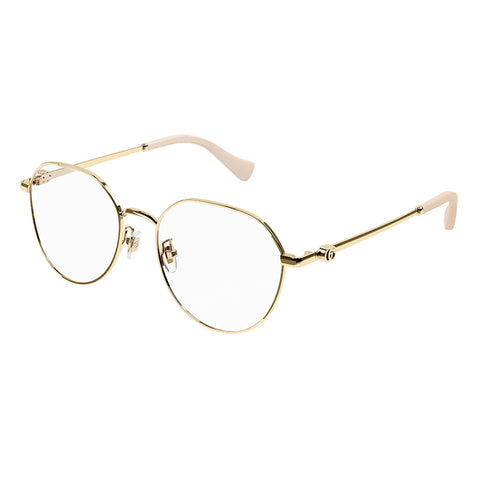 Gucci Gg1145o Gold Female Round Optical Frames | Eyewear Index