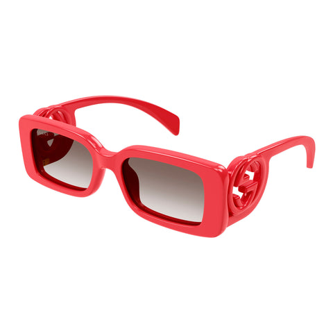 Gucci Gg1325s Red Female Rectangle Sunglasses | Eyewear Index