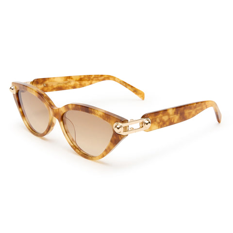 Luv Lou The Posie Vintage Haze Female Cat-Eye Sunglasses | Eyewear Index