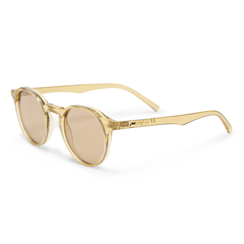 Le Specs Galavant Whiskey Uni-Sex Round Sunglasses | Eyewear Index