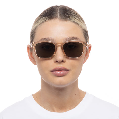 Le Specs Players Playa Sand Uni-Sex D-Frame Sunglasses | Eyewear Index