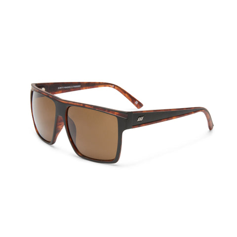 Le Specs Dirty Magic Matte Black Tort Male D-Frame Sunglasses | Eyewear Index