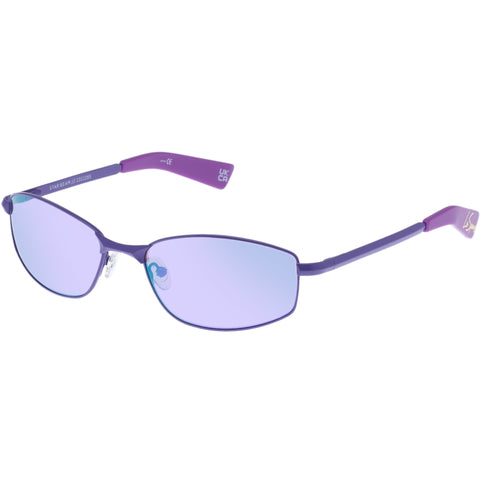 Le Specs Star Beam Matte Violet Uni-Sex Wrap Sunglasses | Eyewear Index