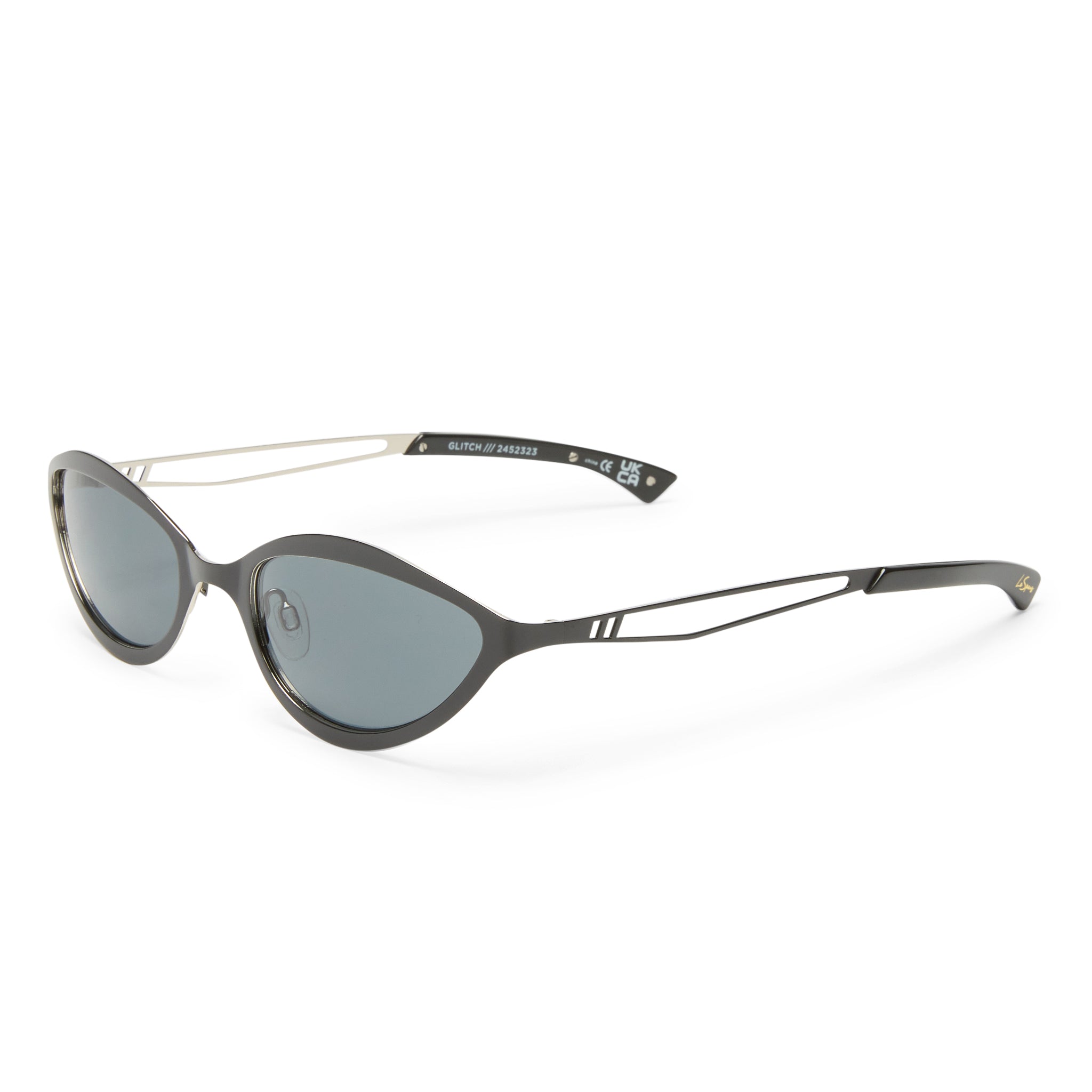 Le Specs Glitch Black Female Cat-Eye Sunglasses | Eyewear Index