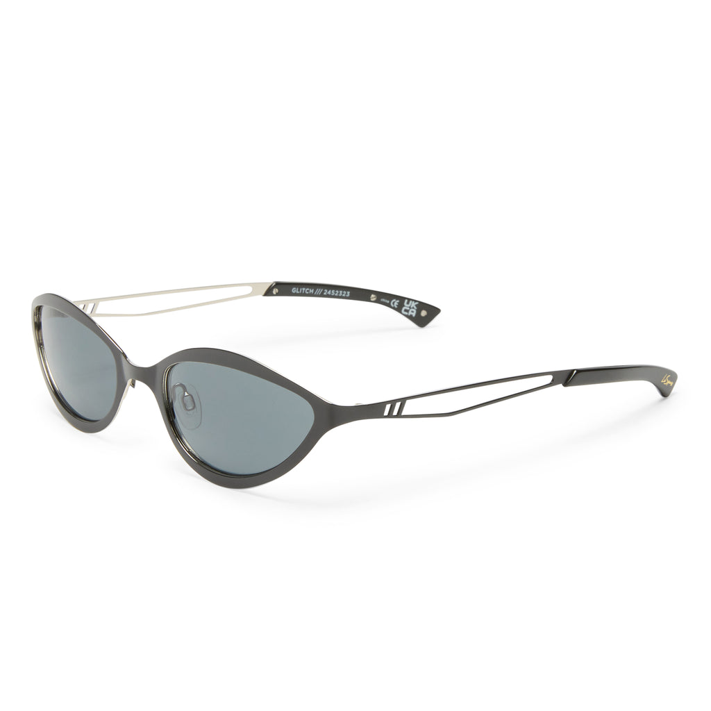 Le Specs Glitch Black Female Cat-Eye Sunglasses | Eyewear Index