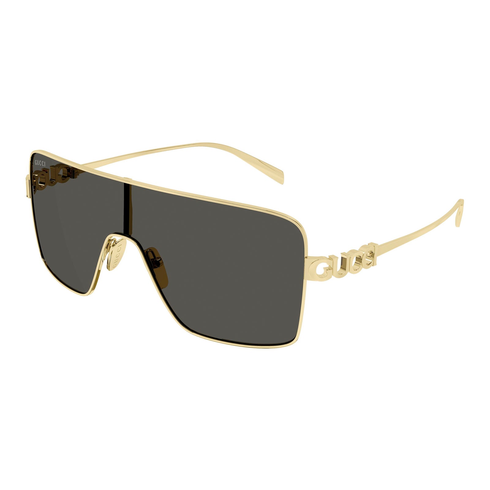 GUCCI サングラス　ベッコウ　ゴールドカラー　GG0076S Gucci Gg1936s Gold Female Mask Sunglasses | Eyewear Index