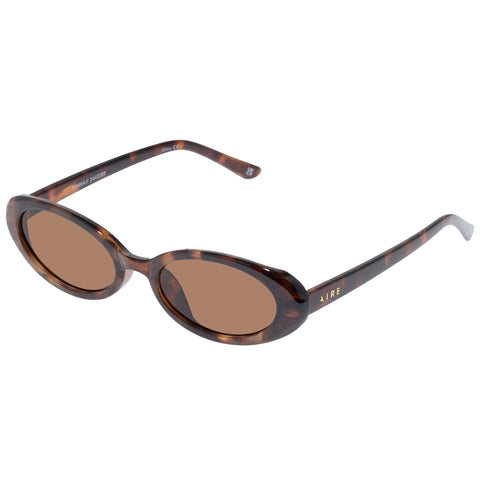 Aire Fornax Dark Tort Uni-Sex Oval Sunglasses | Eyewear Index