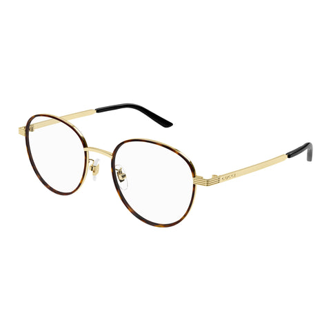 Gucci Gg1353oa Gold Male Round Optical Frames | Eyewear Index