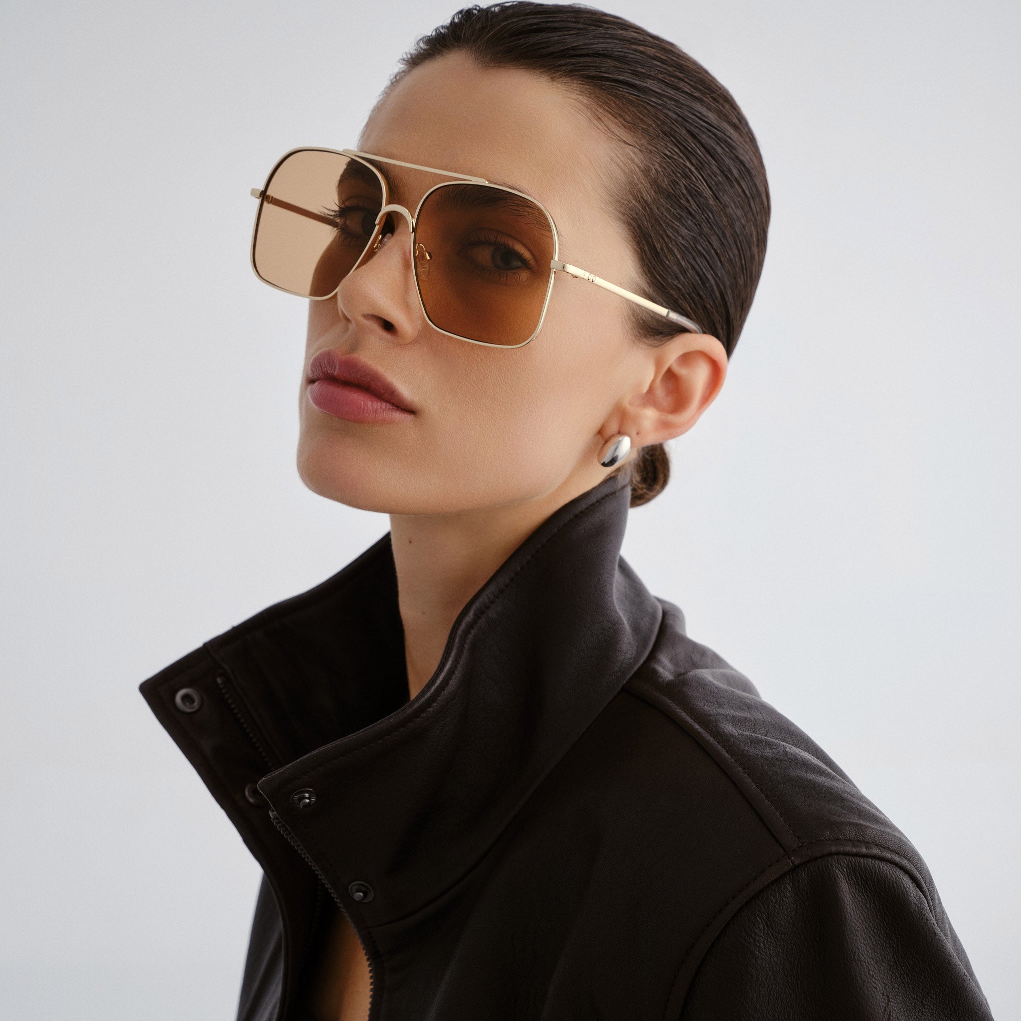 Le Specs Civelle Bright Gold Uni-Sex Aviator Sunglasses | Eyewear Index