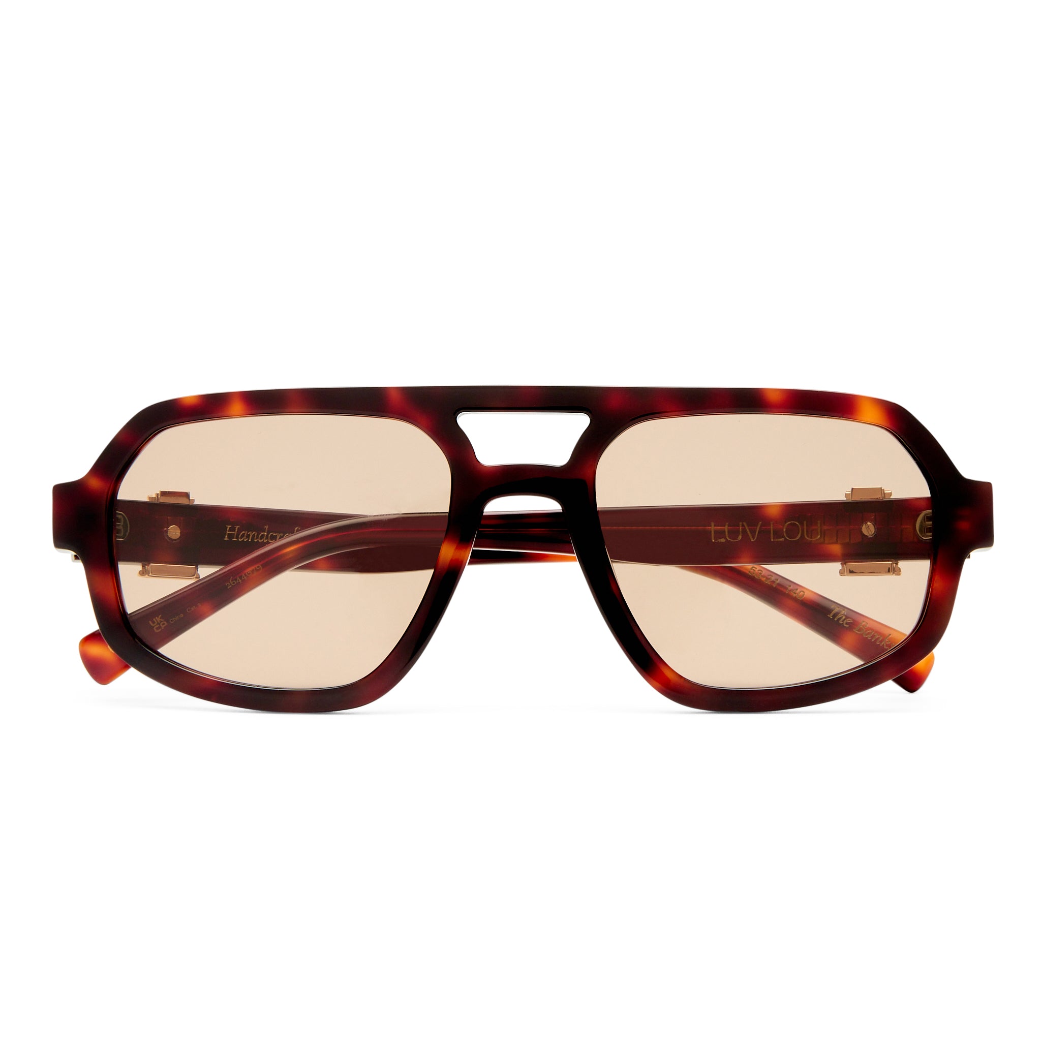Luv Lou The Banks Luxe Cherry Tort Female Aviator Sunglasses | Eyewear Index
