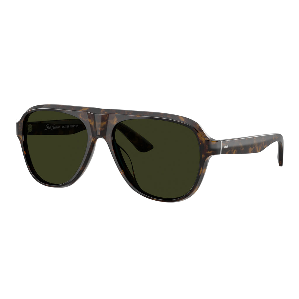 Oliver Peoples 5581su 1747p1 Paul Newman Sun Walnut Tortoise Male Aviator Sunglasses | Eyewear Index