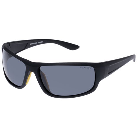 Cancer Council Grose Vale Black Male Wrap Sunglasses | Eyewear Index