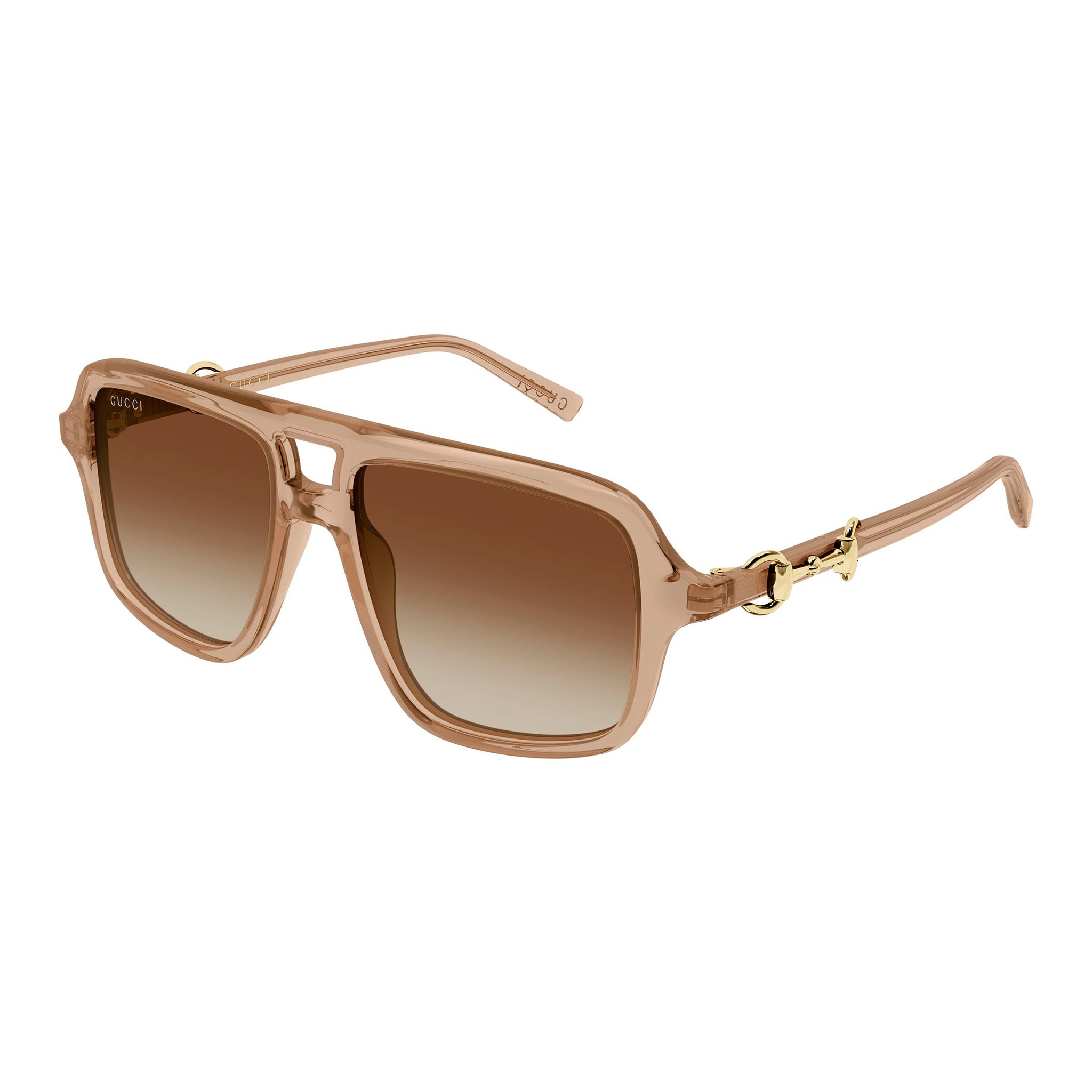 GUCCI アビエーター ツーブリッジ GG2222 ブラウンレンズ Gucci Gg2052s Brown Female Aviator Sunglasses | Eyewear Index