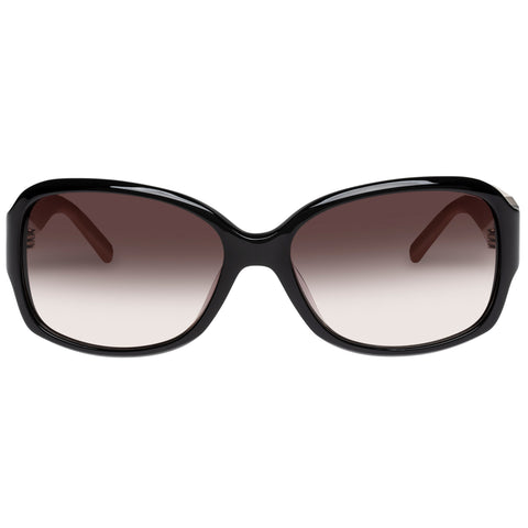 Oroton Jacinta 58 Black Clotted Creme Female Rectangle Sunglasses | Eyewear Index