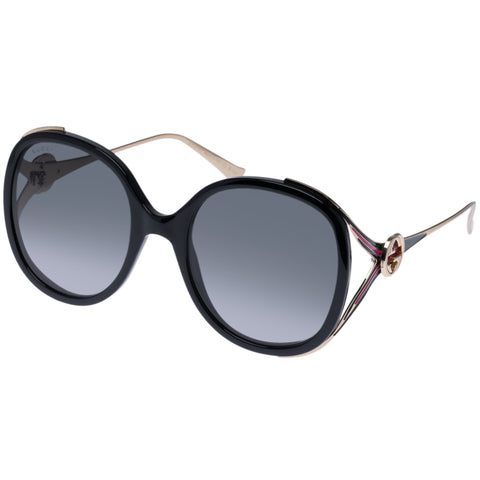 Gucci Gg0226s Black Female Round Sunglasses | Eyewear Index