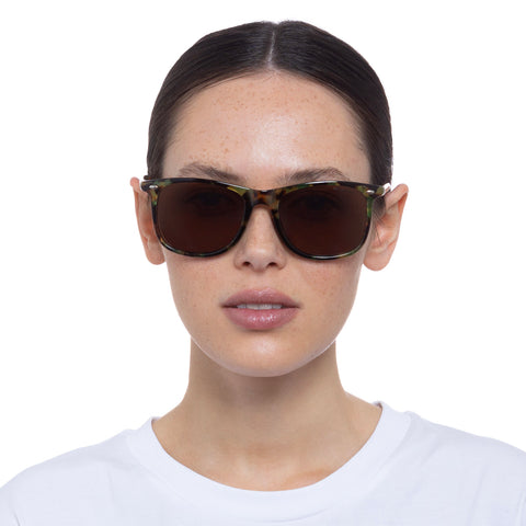 Cancer Council Enviro Fine Khaki Tort Male D-Frame Sunglasses | Eyewear Index