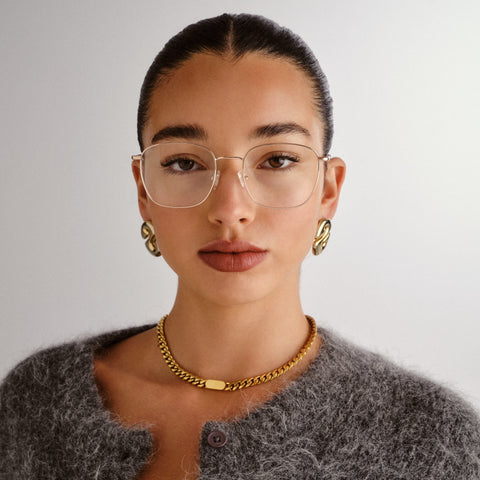 Le Specs Tempus Rose Gold Female Round Optical Frames | Eyewear Index