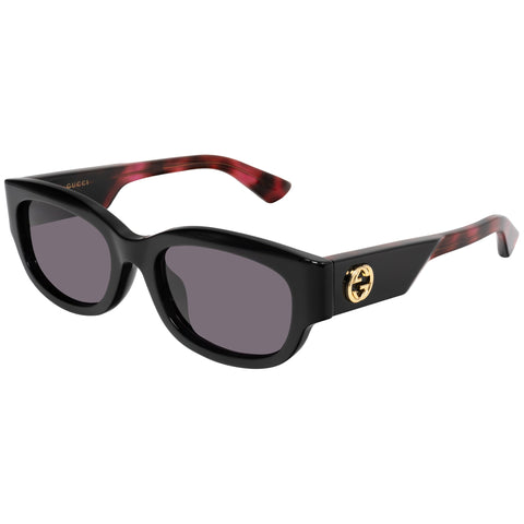 Gucci Gg1667sk Black Female Round Sunglasses | Eyewear Index