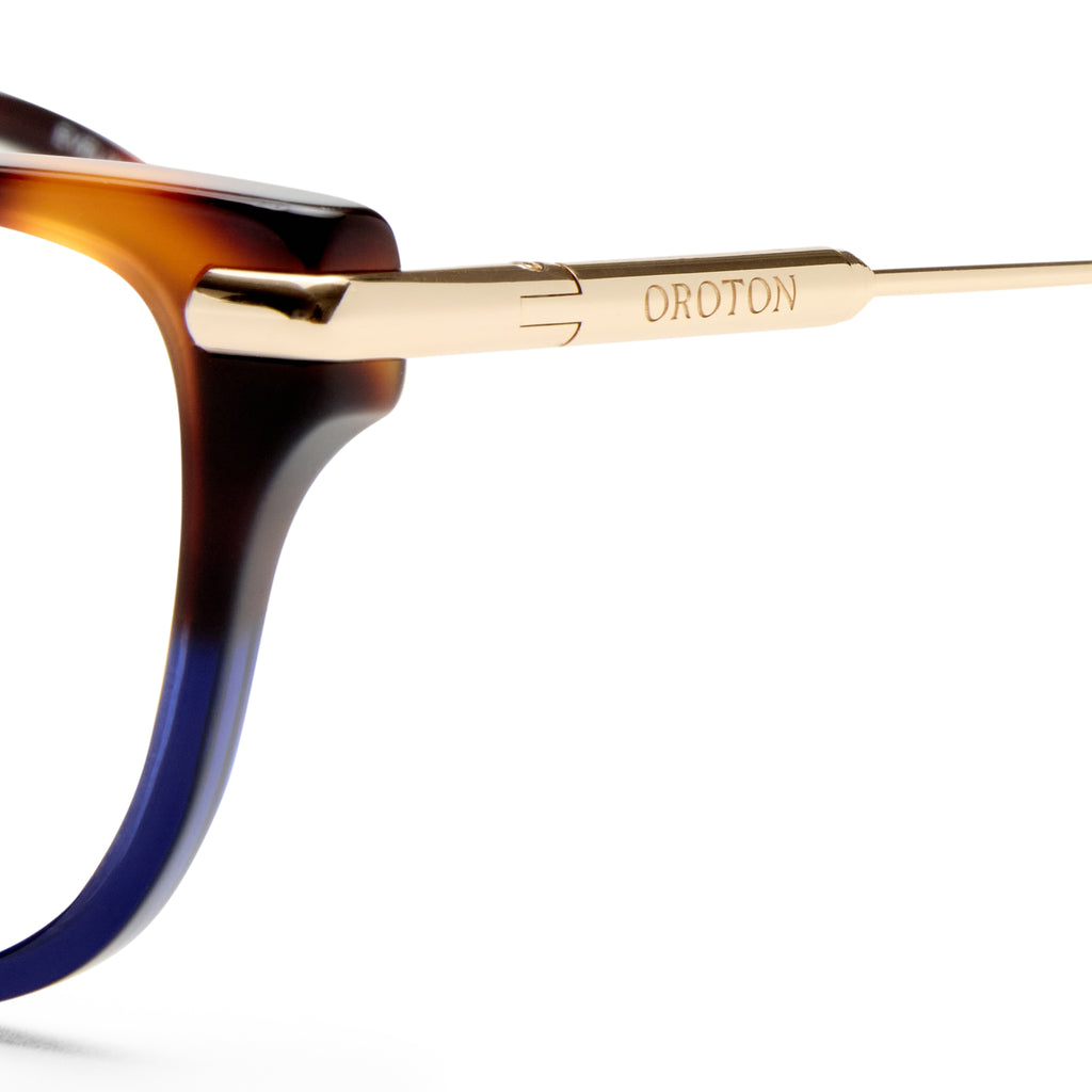 Oroton Eveline Signature Tort Navy Female Cat-Eye Optical Frames | Eyewear Index
